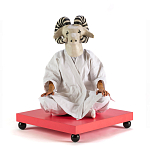 Дизайнерский кофейный стол на круглых ножках Poltronova T02 Pink Coffee Table варинант исполнения - 4 | Loft Concept в Саратове