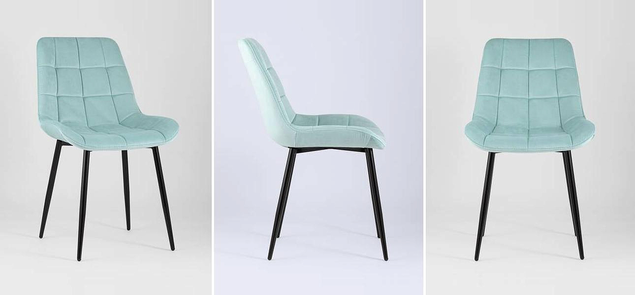 Стул NANCY Chair Светло-Голубой Велюр Стул NANCY Chair Светло-Голубой Велюр - Loft-Concept в Саратове