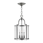 Подвесной светильник с прозрачным стеклянным цилиндрическим плафоном в классическом стиле на цепи Hinkley варинант исполнения - 5 | Loft Concept в Саратове