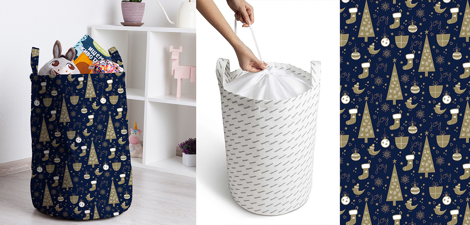 Корзина New Year Pattern Basket Корзина New Year Pattern Basket - Loft-Concept в Саратове