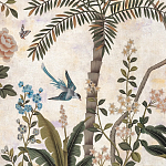 Обои ручная роспись Siam White Metal варинант исполнения - 4 | Loft Concept в Саратове