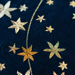 Обои с вышивкой ручной работы Cosmos Original colourway on velvet варинант исполнения - 2 | Loft Concept в Саратове