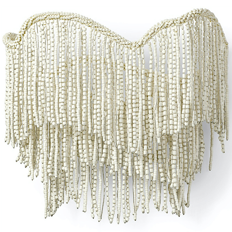 Бра Cream Color Beads Fringe Wall Lamp Кремовый Бра Cream Color Beads Fringe Wall Lamp Кремовый в Саратове | Loft Concept