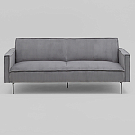 Диван современный вельветовый прямой Worcester Серый варинант исполнения - 2 | Loft Concept в Саратове