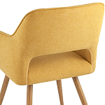 Стул в рогожке желтого цвета NEASAN STOOL варинант исполнения - 6 | Loft Concept в Саратове