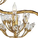 Торшер золотой в виде растения Golden Flower Glade варинант исполнения - 1 | Loft Concept в Саратове