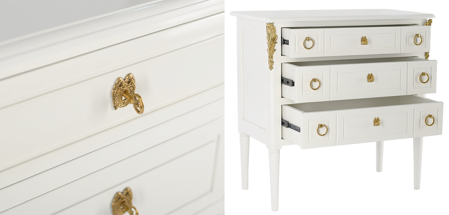 Комод белый L.XV CHEST OF DRAWERS Aurore Комод белый L.XV CHEST OF DRAWERS Aurore - Loft-Concept в Саратове