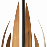 Торшер с основанием в виде стебля с листьями и тканевым абажуром Flowing Leaves варинант исполнения - 2 | Loft Concept в Саратове