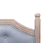 Изголовье кровати серое с мягкой обивкой из рогожки Emma Headboard варинант исполнения - 2 | Loft Concept в Саратове