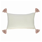 Чехол на подушку с кисточками и вышивкой птиц Ethnic mix Birds Rect варинант исполнения - 4 | Loft Concept в Саратове