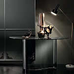 Консоль дымчатого цвета с изогнутым основанием Arabesque варинант исполнения - 4 | Loft Concept в Саратове