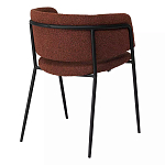 Стул полукруглый мягкий с буклированной обивкой Chair with Boucle Upholstery варинант исполнения - 7 | Loft Concept в Саратове