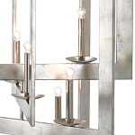 Люстра серебряная из пересекающихся квадратных элементов Intersecting Squares  варинант исполнения - 1 | Loft Concept в Саратове