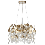 Люстра с декоративными подвесками из прозрачного стекла в форме монеток FAIRYTREE Light варинант исполнения - 2 | Loft Concept в Саратове