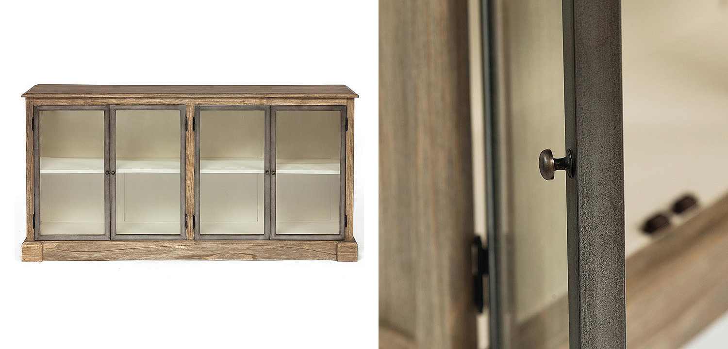 Комод Provence Jacob Chest of Drawers glass doors Комод Provence Jacob Chest of Drawers glass doors - Loft-Concept в Саратове