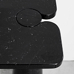 Консоль чёрная на 2-х конусообразных ножках Eros варинант исполнения - 1 | Loft Concept в Саратове