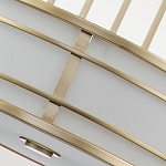 Подвесной светильник цвета латунь с белым матовым плафоном с геометрическим рисунком Feiss варинант исполнения - 5 | Loft Concept в Саратове