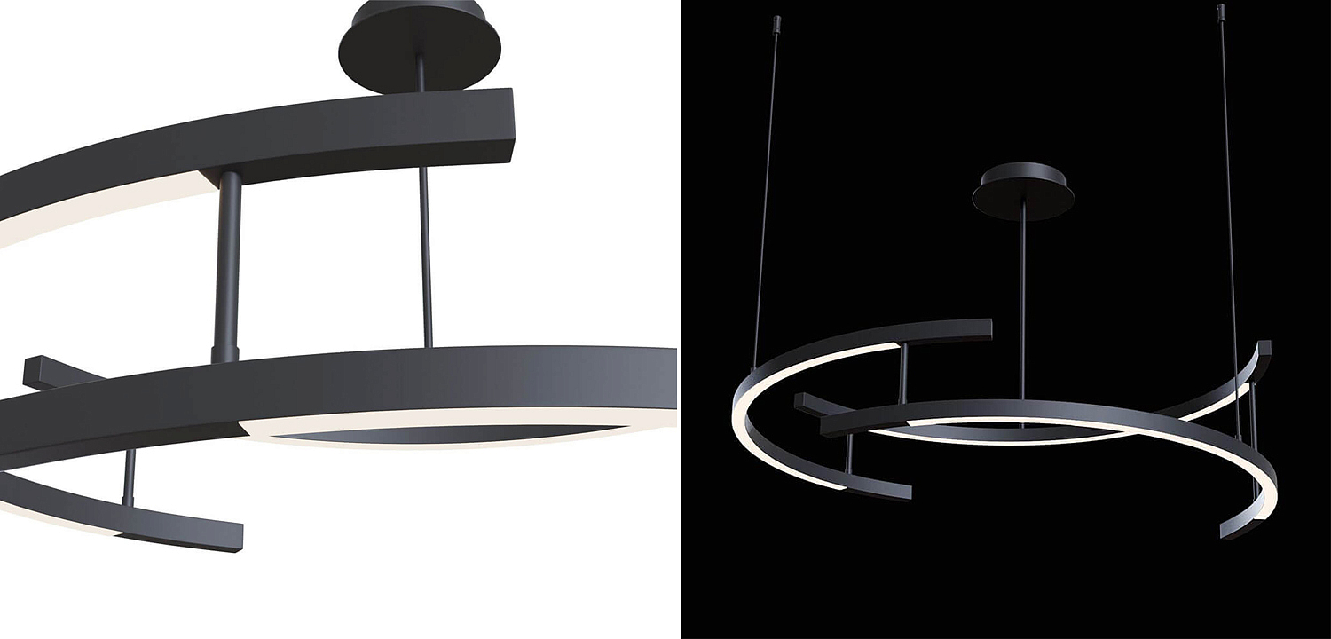 Люстра Smeragde Light Chandelier black arcs Люстра Smeragde Light Chandelier black arcs - Loft-Concept в Саратове