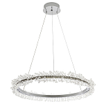 Кольцевая люстра с хрустальным декором Rowan Crystal Ring Chrome Horizontal Chandelier варинант исполнения - 2 | Loft Concept в Саратове