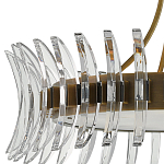 Люстра круглая с прозрачными элементами в форме полумесяца Crescent варинант исполнения - 1 | Loft Concept в Саратове