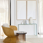 Стол журнальный круглый Acrylic Аether Smoke варинант исполнения - 7 | Loft Concept в Саратове