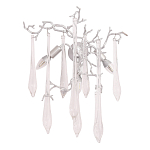 Бра с декором в виде ветвей и стеклянных подвесок в форме капель Droplet Chandelier варинант исполнения - 3 | Loft Concept в Саратове