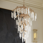 Люстра многоярусная с трубчатыми подвесками Dripping Crystals варинант исполнения - 5 | Loft Concept в Саратове