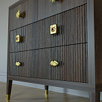 Бельевой Комод с 4 ящиками Elsa Dreams Walnut варинант исполнения - 4 | Loft Concept в Саратове