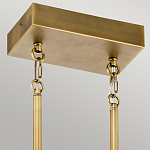 Люстра подвесная прямоугольная цвета латунь Kichler варинант исполнения - 3 | Loft Concept в Саратове