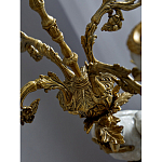 Подсвечник белый Попугай из фарфора с бронзовыми элементами Eden Garden варинант исполнения - 8 | Loft Concept в Саратове