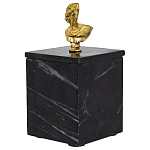 Мраморная шкатулка с бюстом из металла KELLY WEARSTLER варинант исполнения - 1 | Loft Concept в Саратове