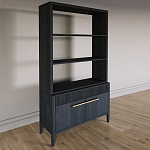 Стеллаж Primo с ящиками Черный дуб  варинант исполнения - 2 | Loft Concept в Саратове