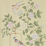 Обои ручная роспись Askew Verdigris  варинант исполнения - 1 | Loft Concept в Саратове