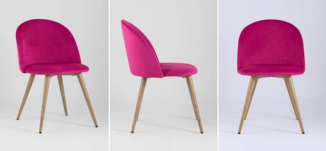 Стул Miruna Chair II Велюр Фуксия Стул Miruna Chair II Велюр Фуксия - Loft-Concept в Саратове