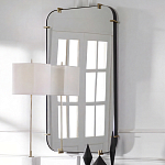 Зеркало настенное в черной металлической раме Mirror Cardinal варинант исполнения - 5 | Loft Concept в Саратове