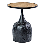 Приставной столик с факутрным черным основанием Ethiopia варинант исполнения - 1 | Loft Concept в Саратове