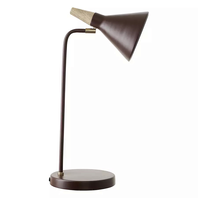 Настольная лампа с конусообразным плафоном Plum Table Lamp Сливовый в Саратове | Loft Concept 