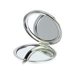 Зеркало карманное складное круглое из натурального камня Малахит с Хризоколлой в подарочной упаковке Silver Stone Mirrors варинант исполнения - 3 | Loft Concept в Саратове