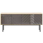 Длинная тумба с зеркальным декором Serena варинант исполнения - 7 | Loft Concept в Саратове