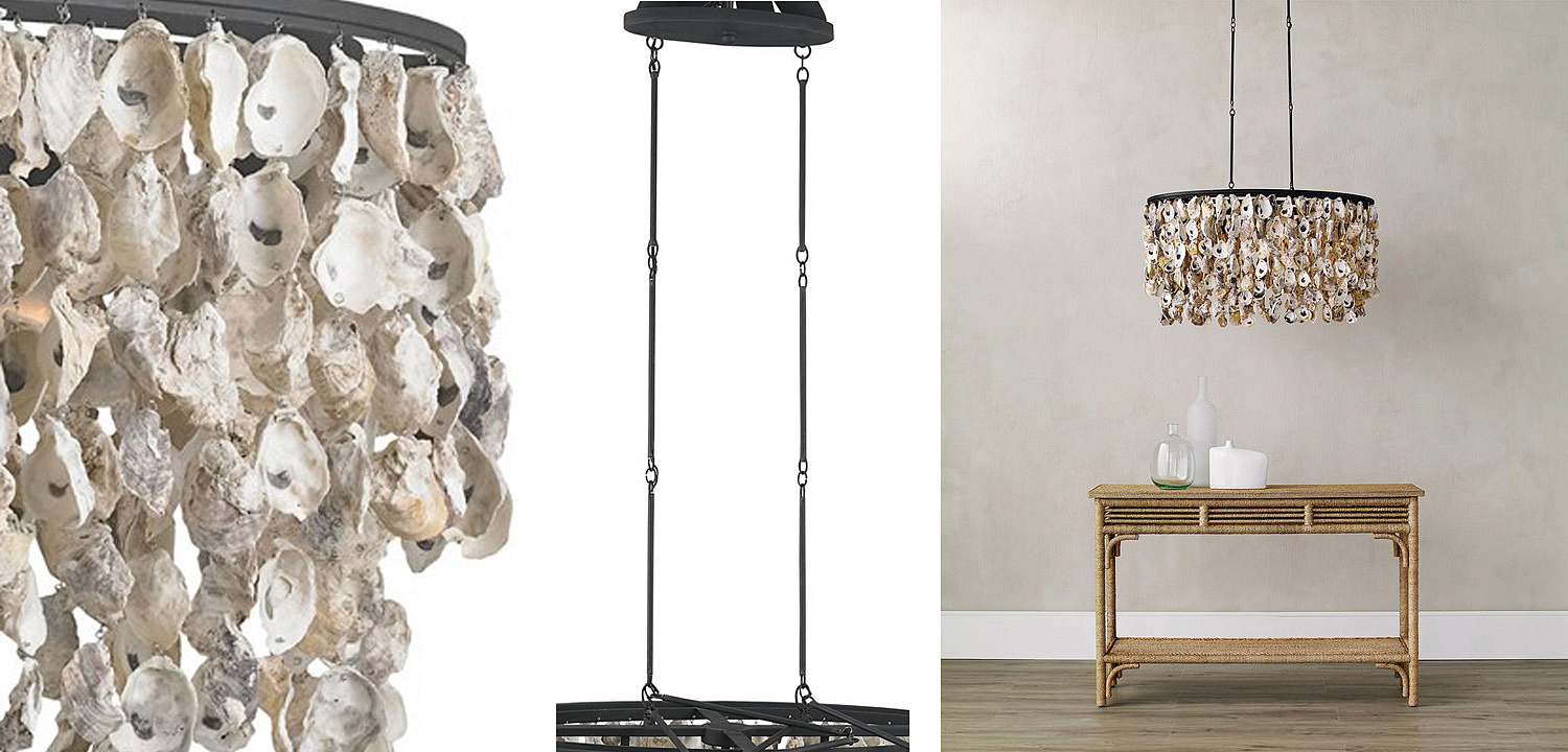 Люстра из натуральных ракушек Stillwater Oval Chandelier Люстра из натуральных ракушек Stillwater Oval Chandelier - Loft-Concept в Саратове