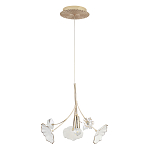 Подвесной светильник с белыми и прозрачными цветочными лепестками Wintery flovers варинант исполнения - 1 | Loft Concept в Саратове