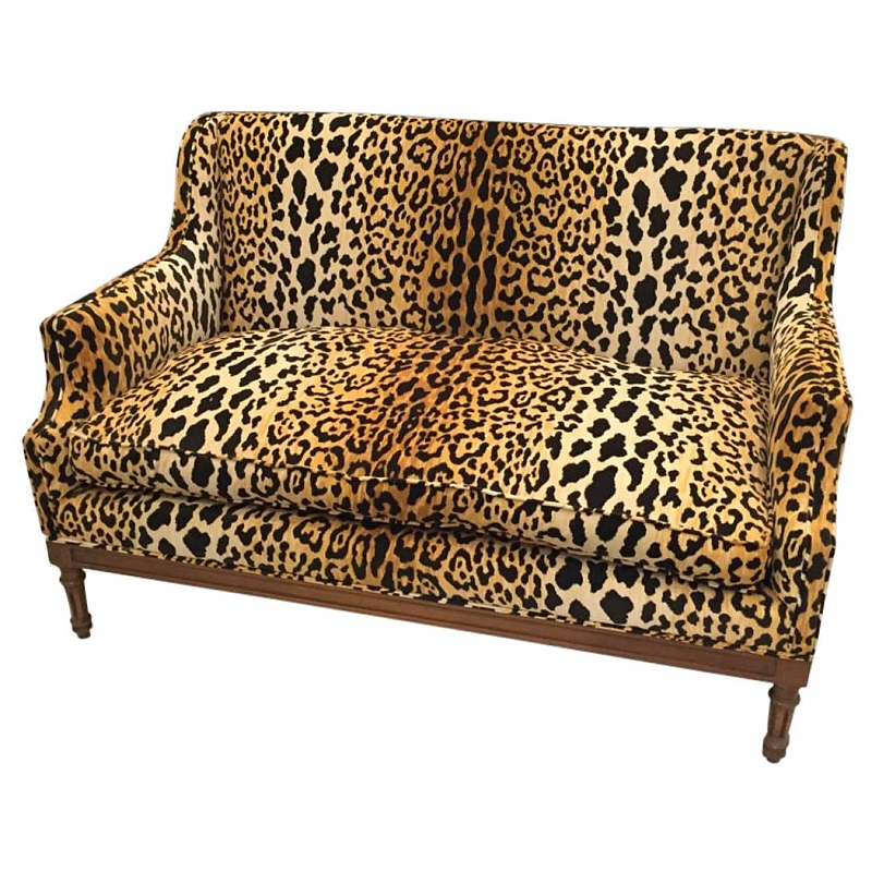 Диван Mid-Century Leopard Print Sofa Мульти Диван Mid-Century Leopard Print Sofa Мульти в Саратове | Loft Concept