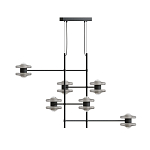 Каркасная люстра Balance варинант исполнения - 1 | Loft Concept в Саратове