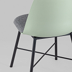 Стул из прочного пластика на металлическом основании Anora Green  варинант исполнения - 6 | Loft Concept в Саратове