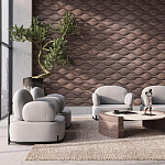 Гипсовая 3D панель с принтографией PM-108 варинант исполнения - 3 | Loft Concept в Саратове