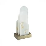 Настольная лампа с белыми вертикальными элементами Alabaster Totem   варинант исполнения - 4 | Loft Concept в Саратове
