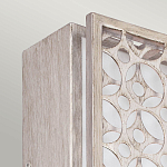 Бра прямоугольное в серебрянном цвете с ажурной решеткой Feiss варинант исполнения - 2 | Loft Concept в Саратове