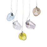 Люстра линейная с 5-ю разноцветными стеклянными плафонами Kaleido варинант исполнения - 1 | Loft Concept в Саратове