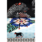 Большой Трехместный Диван с цветным принтом Qalakabusha Large Sofa варинант исполнения - 7 | Loft Concept в Саратове