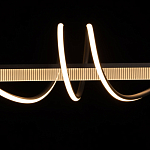 Люстра линейная черного цвета с волнообразным металлическим элементом Luke Lampco Tracer Lamp варинант исполнения - 5 | Loft Concept в Саратове